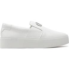 Calvin Klein Women Shoes Calvin Klein Sneakers Flatform Cup Slip On Re Lock Lth HW0HW02057 Weiß