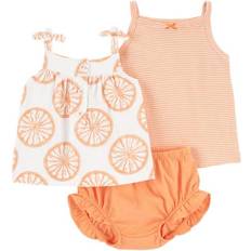 Carter's Baby Orange Slice Little Short 3-piece Set - Orange/White