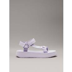 Calvin Klein Women Sandals Calvin Klein Jeans Women SANDAL VELCRO WEBBING IN MTL, Lavender Blue/Pastel Lilac