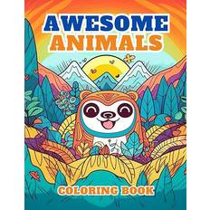 Awesome Animals Coloring Book (Paperback, 2024)