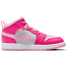 Nike Air Jordan 1 Mid PS - White/Fierce Pink/Medium Soft Pink