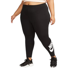 Nike Sportswear Classics High-Waisted Graphic Leggings Plus Size - Black/White