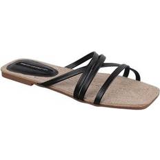 French Connection Women's North West Rope Sandals Black 8.5M