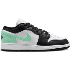 Nike Air Jordan 1 Low GS - White/Green Glow/Black