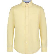 Tommy Hilfiger Boys Shirts Tommy Hilfiger Big Boys Long Sleeve Fashion Pinpoint Oxford Dress Shirt Yellow