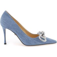 Mach & Mach Denim Pumps With Crystals