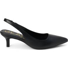 Matisse BEACH Grazia Pointed Toe Kitten Heel Sling Back Pumps Black