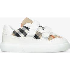 Burberry Kids Noah Strap Sneakers white 23