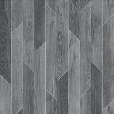 Plastic Flooring Grey Wood Effect Vinyl Flooring For Livingroom, Kitchen, 2.3mm Lino Vinyl Sheet-5M16'4" X 2M6'6"-10M² One Size