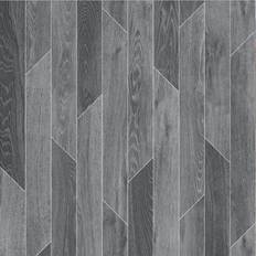 Vinyl Flooring Plastic Flooring Grey Wood Effect Vinyl Flooring For Livingroom, Kitchen, 2.3mm Lino Vinyl Sheet-5M16'4" X 2M6'6"-10M² One Size