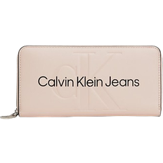 Calvin Klein RFID Zip Around Wallet - Pale Conch