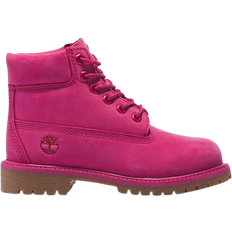 Timberland Youth 50th Edition Premium 6-Inch Waterproof Boot - Dark Pink Nubuck