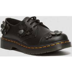 Green - Women Oxford Dr. Martens Black 1461 Flower Appliqué Oxfords Black Smooth