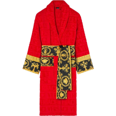 Men - Red Robes Versace I Heart Baroque Bathrobe - Red
