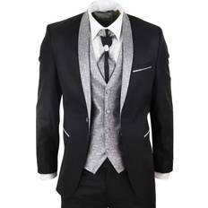 Truclothing Men's Tailored Wedding Suit 3 Piece - Black