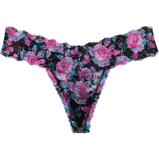 The Lacie Lace Thong Panty - Black Rose