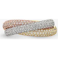 Cartier Rings Cartier White, Yellow, Rose Gold And Diamond Trinity Ring multi