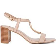 Platform - Women Heeled Sandals Dune London 'Justify' Leather Sandals Light Pink