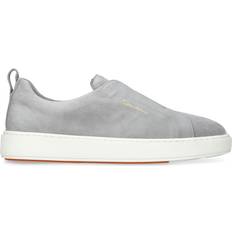 Santoni Suede Slip-On Clean Icon Sneakers grey