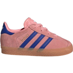 Adidas Infant Gazelle Comfort Closure Elastic Laces Shoes - Semi Pink Spark/Lucid Blue/Lucid Blue