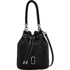 Marc Jacobs Textile Bucket Bags Marc Jacobs The Rhinestone Mini Bucket Bag - Black