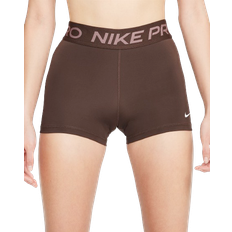 Nike Pro Women's 3" Shorts - Baroque Brown/White