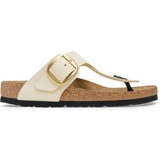 Birkenstock Gizeh Big Buckle Nubuk Leather - Ecru