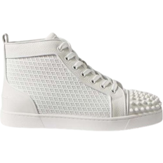 Christian Louboutin Lou Spikes Orlato Studded High-Top M - White