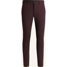 Hugo Boss Red Trousers Hugo Boss Cotton Blend Slim Fit Trousers