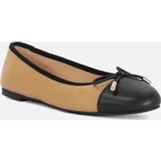 Brown - Women Ballerinas Dune London 'Highest' Leather Ballet Pumps Camel