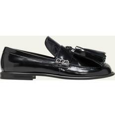 JW Anderson Glossy Leather Tassel Loafers BLACK 9.5B 39.5EU