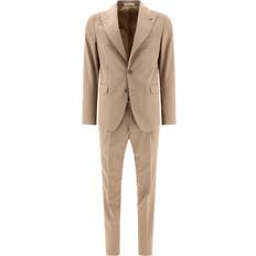 Beige - Women Suits Tagliatore Single-Breasted Suit Suits Marrone-Uomo Brown