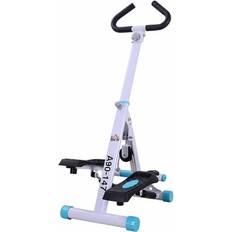 Homcom Foldable Adjustable Step Machine W/ Handlebar