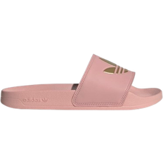 Men - Pink Slides Adidas Adilette Lite - Wonder Mauve/Matte Gold