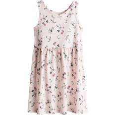 H&M Patterned Cotton Dress - Light Pink/Floral (1157735072)