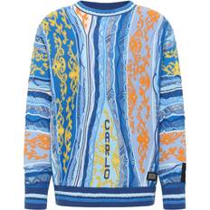 Carlo Colucci Crew Neck Jumper - Blue