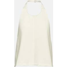 Wardrobe.NYC Halterneck wool top white UK 12