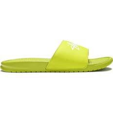 Nike Green Slides Nike Stussy x Benassi 'Bright Cactus' Yellow Men's