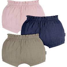 Gerber Baby Girls' 3-Pack Bubble Shorts, Green/Navy/Pink