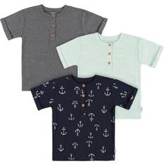 Gerber Baby Boy's Toddler 3-Pack Short Sleeve Pocket Tees, Anchor