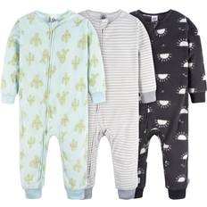 Gerber Baby Boys Flame Resistant Fleece Footless Pajamas 3-pack And Toddler Sleepers, Fox, 5T