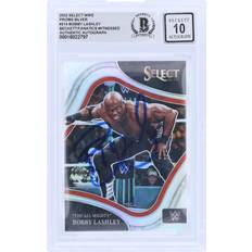 Panini America Bobby Lashley WWE Autographed 2022 Select Silver Prizm #214 Beckett Fanatics Witnessed Authenticated Card