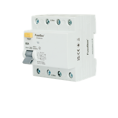 FuseBox 4 Pole Type A RCD 80A 30mA