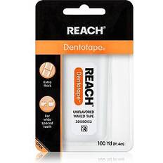 Reach dental floss dentotape waxed extra unflavored 100