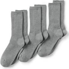 Lands' End Men Socks Lands' End Men's Seamless Toe Cotton 3-Pack Crew Socks