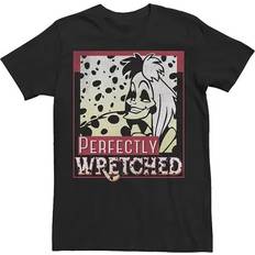 Fifth Sun Men's Dalmations Wretched Cruella Short Sleeve T-shirt Black Medium