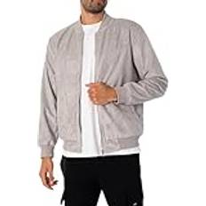 Capo Suede Bomber Jacket Grey