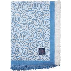 Lexington Wave Jacquard Bedspread Blue (260x240cm)