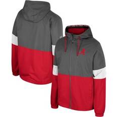 Colosseum Men's Charcoal Alabama Crimson Tide Miles Full-Zip Jacket Charcoal