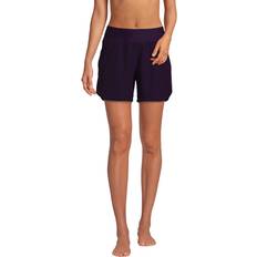 Lands' End Women Swimming Trunks Lands' End Womens Comfort Waist 5in Swim Short Panty BlackBerry Regular